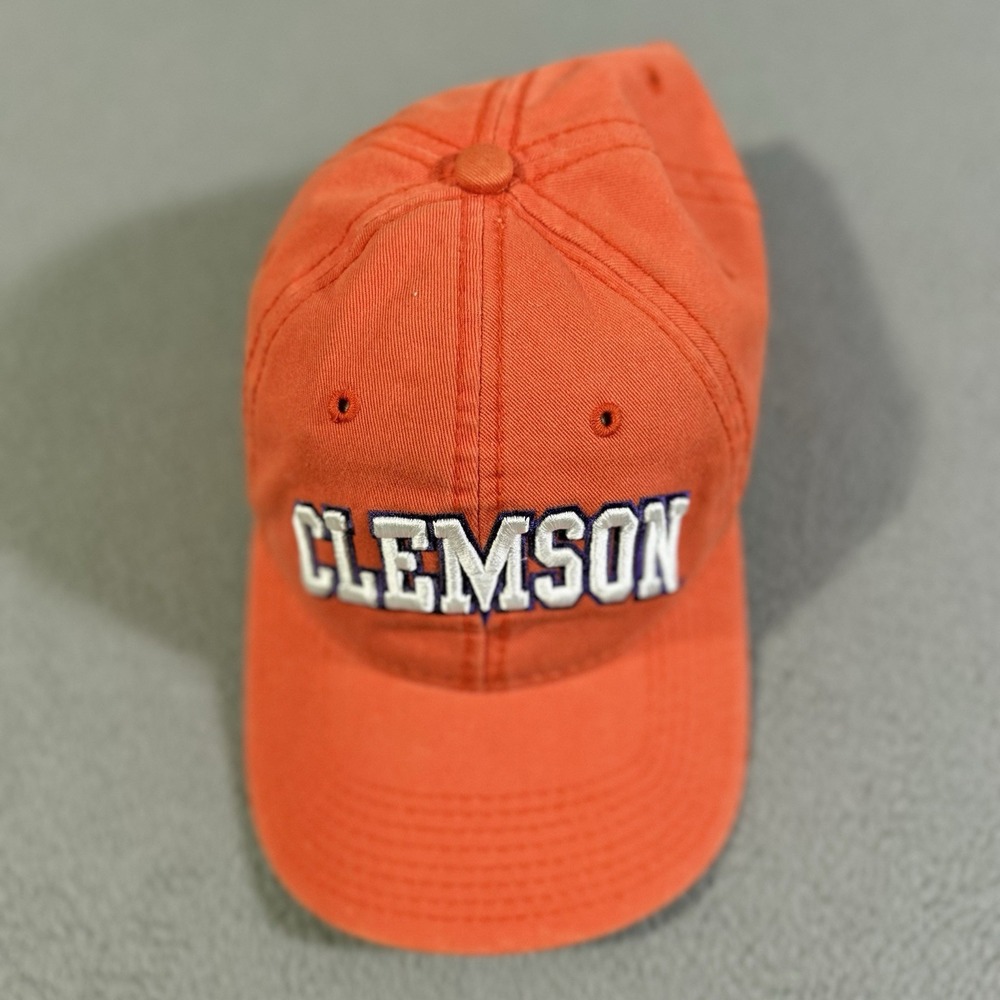Clemson Tigers The Game Hat Orange Strap‎ Back Embroidered One Size Adult
